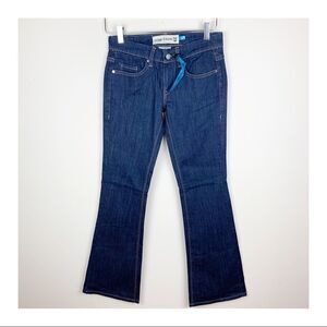 Indigo Saints Petite Dark‎ Wash Boot Cut Jeans NWT Sz 25 P